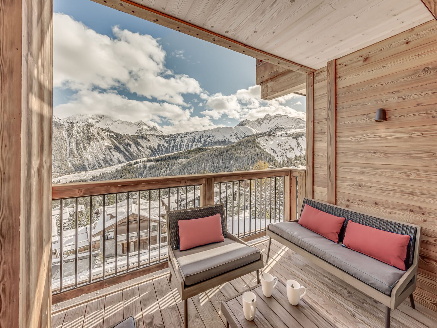 Serviced Apartment Penthouse B - Courchevel 1850 - balcony
