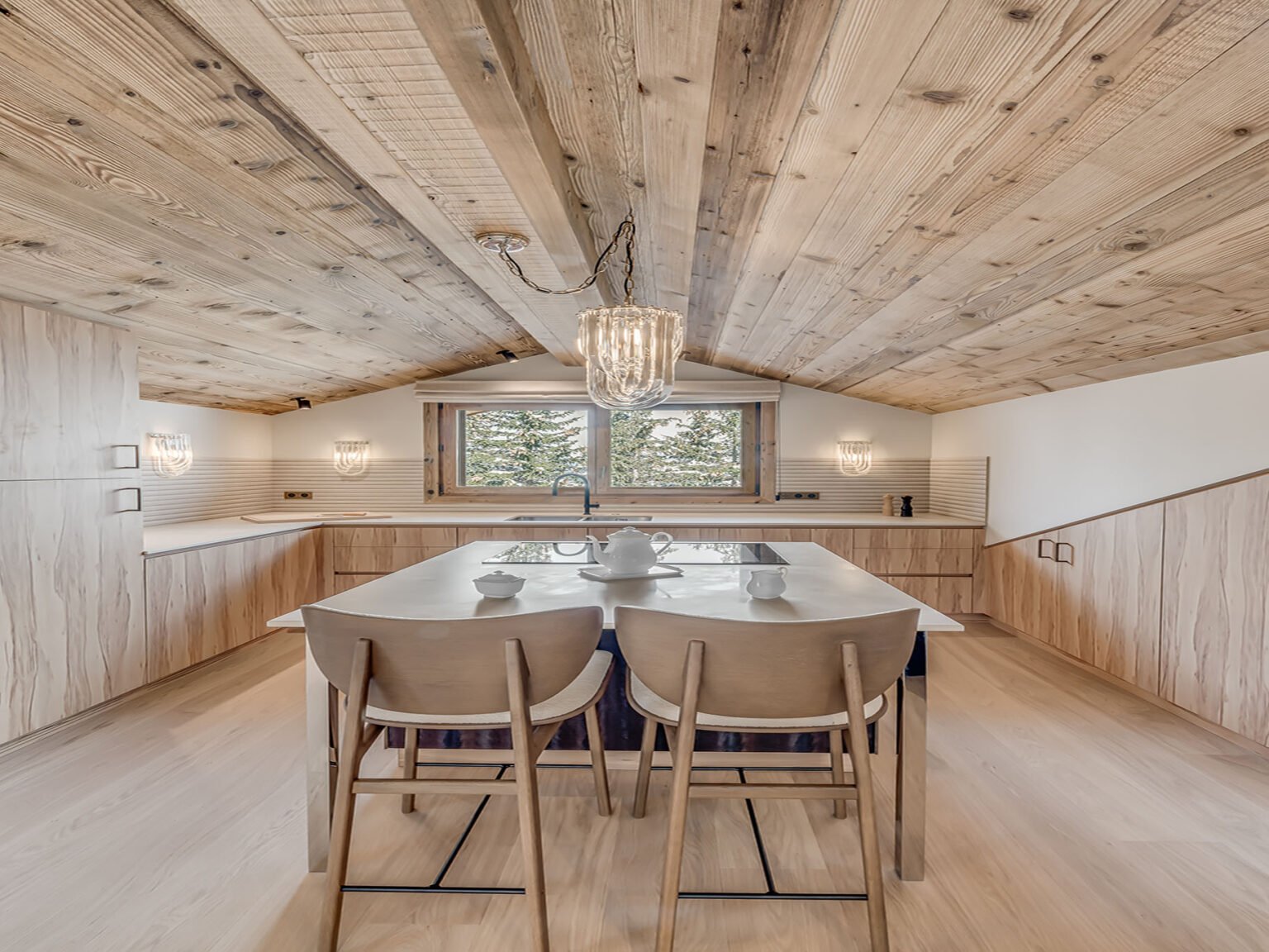 Serviced Apartment Penthouse B - Courchevel 1850 - kitchen