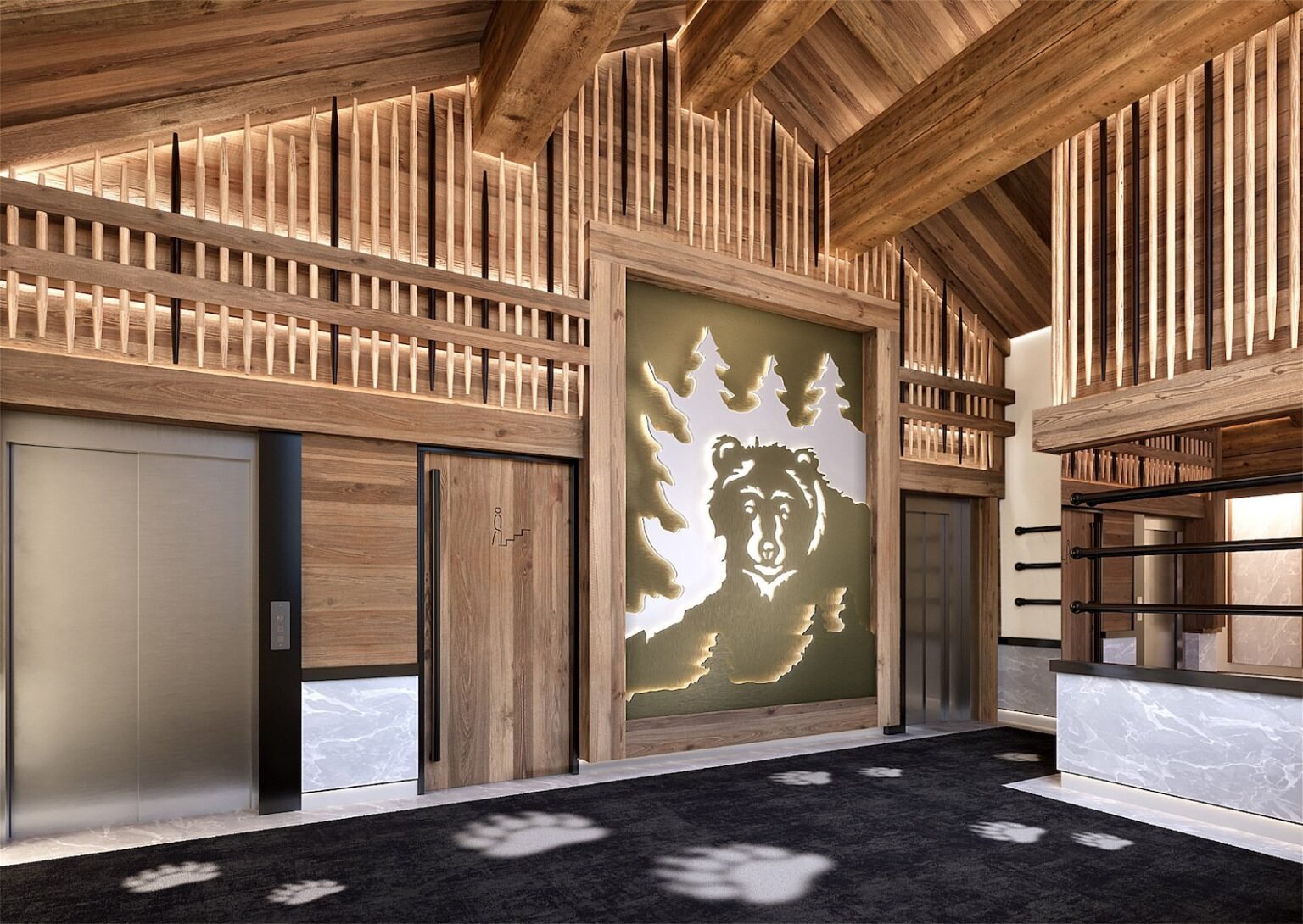 Apartment-Champlain-Meribel-Render-Hallway