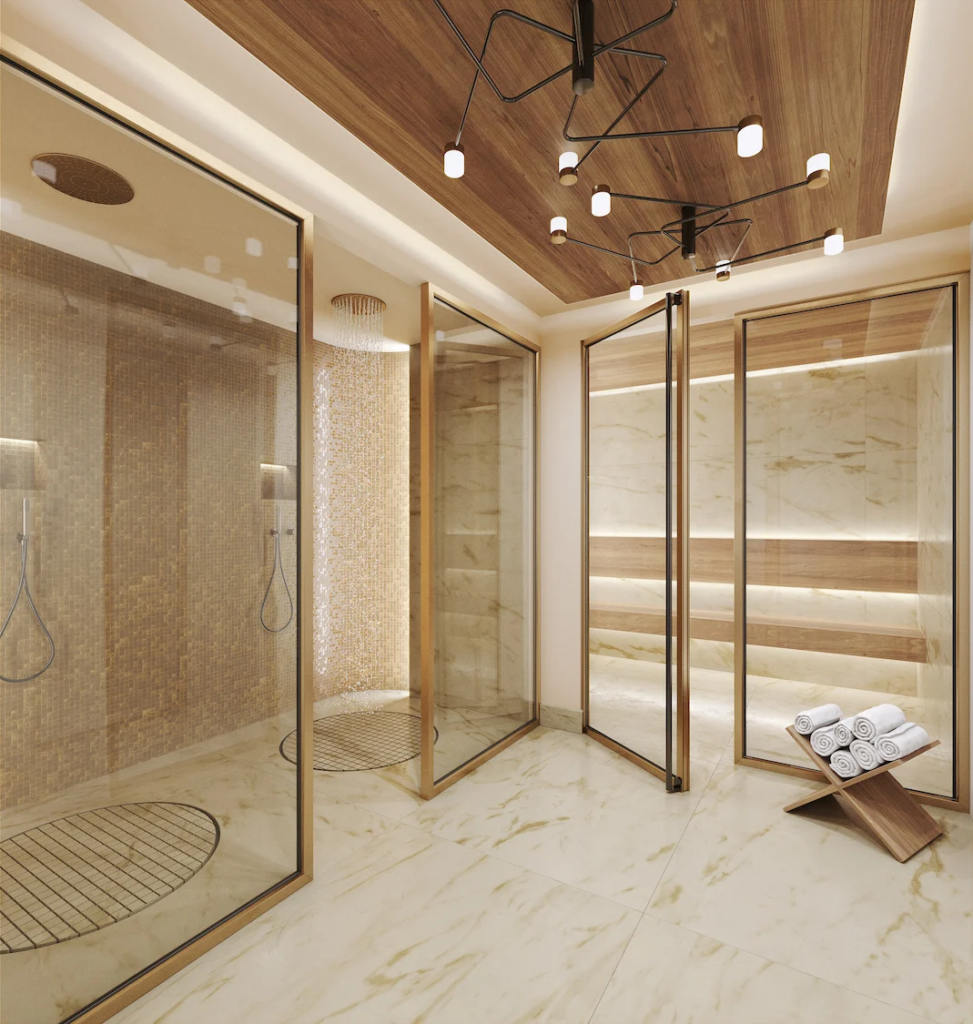 Spa and wellness area at Apartment Champlain, a luxury chalet in Courchevel